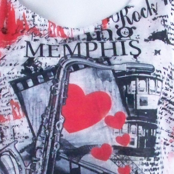 Sleeveless Top - Memphis Theme XL - Picture 3 of 8